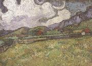 Vincent Van Gogh Wheat Field behind Saint-Paul Hospital (nn04) Spain oil painting artist